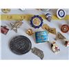 Image 3 : Lot of  Mason, Eastern Star, Anavets, Jaycees, Navy League & legion pins.