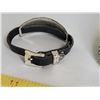 Image 4 : Norco engraved horse buckle & Ladies western leather Belt Buckle bracelet.