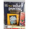 Image 3 : 1970's craft sets. New in original wrap, Parker Brothers, Craft Master Black velvet oil paint by num