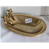 Image 2 : Solid brass bath tub & towel hook.