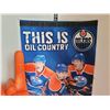 Image 2 : Oilers collectables. Pennant, foam #1 mitt & biggest stars book.