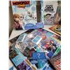 Image 4 : Game & book lot. Disney Frozen Monopoly Jr. Books include Batman, Bugs life, Bart Simpson, Star Wars
