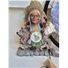 Image 2 : Native American statue & 3D eagle & wolf dream catcher.