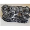 Image 4 : 2 Wolf Original sculptures of owl & otters.