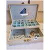 Image 1 : Vintage jewel box & jewelry.