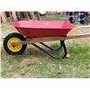 Image 2 : Vintage metal & wood child's wheelbarrow.