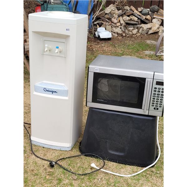 Danby Microwave(working) & Culligan water dispenser.