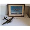 Image 1 : Photo of the Boeing “Flying Fortress” & Corgi model of the same. (missing some parts)