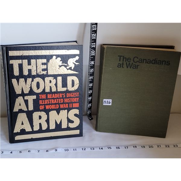 Illustrated history of WWII & Canadians at war books.