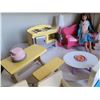 Image 4 : Barbie Dolls & Furniture. Most are wood, a few are plastic.