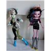 Image 6 : Monster High, Mattel Dracolra car with Freaky Fusion Dracubecca & Frankie Stein dolls.