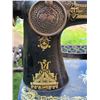 Image 6 : Antique, ornate Singer sewing machine & pedal. Unknown working condition.