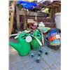 Image 6 : Lot of outdoor yard & garden decor. Pots, jugs, bird bath,feeders,patio lanterns, stepping stone, fo