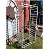 Image 3 : Rolling metal storage rack for trays