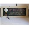 Image 1 : Novelty McDivots golf sign & golfer's wrist band scorer.