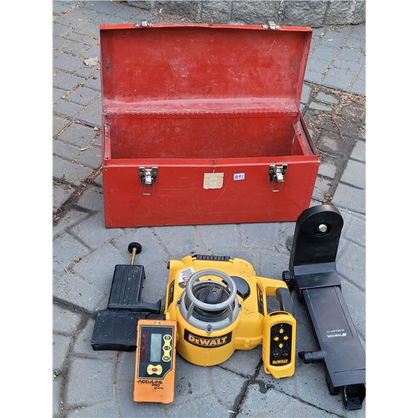 Dewalt Lazar Level will accept 9.6/12/14.4/18v battery, Topcon wall mount & Acculine Pro 40-6710 (ne