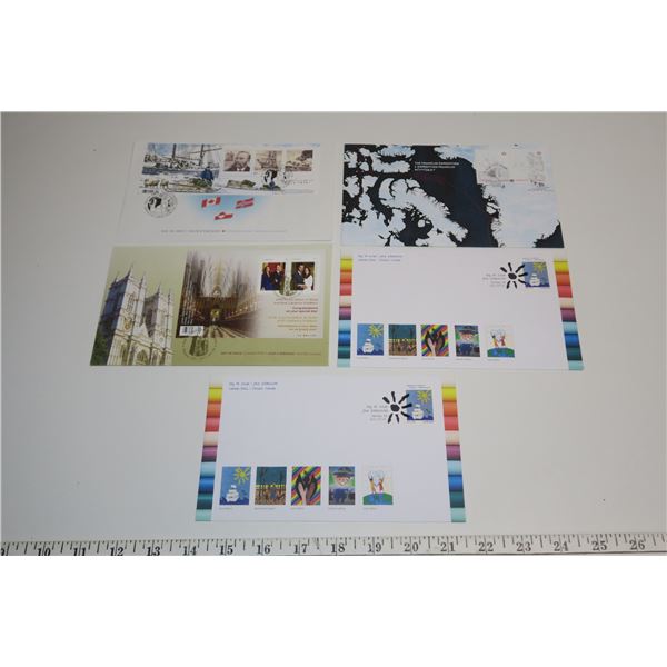 5 Assorted Envelopes with Stamps