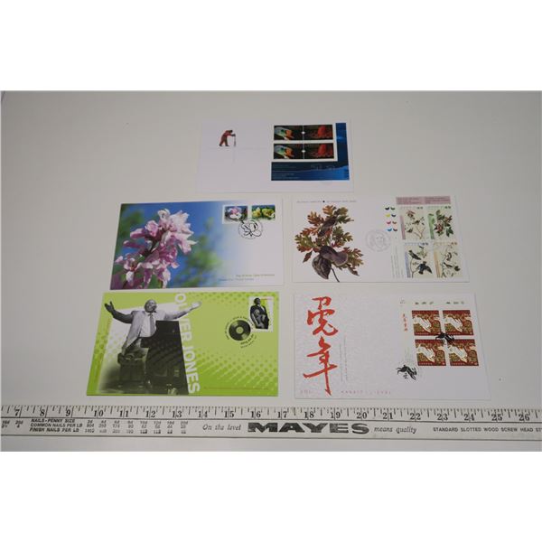 5 Assorted Envelopes with Stamps