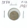 Image 1 : 1888 Canadian Victorian Silver 5 Cents. F-12.