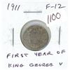 Image 1 : 1911 Canadian Silver 10 Cents. First Silver 10 Cents issued for King George V. F-12.