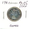 Image 1 : 1961 Canadian Silver 25 Cents. Proof-Like-65 with Cameo. Nice.