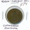 Image 1 : Odeon Concert Hall token from Copenhagen, Denmark.