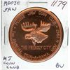 Image 1 : 1967 Moose Jaw Coin Club 3rd Annual Coin-A-Rama medal. Moose/map of Canada. BU. Nice.