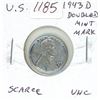 Image 1 : U.S. 1943D Doubled Mint Mark Cent. Scarce. Uncirculated.