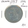 Image 1 : France. 1946 5 Francs. First issue after France liberated from the Nazis. AU. Nice.