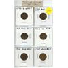 Image 1 : Lot of 6 U.S. Indian Head cents 1899 to 1907. Includes 1899, 1902, 1903, 1904, 1906 & 1907. Coins gr