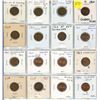 Image 1 : Lot of 16 Canadian Error & Variety Small Cents 1945 to 1980. Includes Bar touching Branch, Die Crack