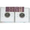 Image 2 : Lot of 2 Canadian 1921 – 2021 Blue Nose 10 Cents. Includes Colourized and Regular. BU from original 