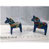 Image 2 : (2) Wood Dala Horses "Erik Pell"