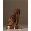 Image 1 : Yellow Ware Spaniel in Rockingham Glaze,