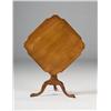 Image 1 : Maple Square Scalloped Cornered Tilt-top Table,