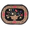 Image 1 : Hooked Rug of Flower Arrangement ,
