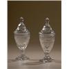 Image 1 : Anglo-Irish Cut Glass Chestnut Urns,
