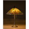 Image 1 : Handel "Leaf" Leaded Glass Table Lamp,