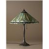 Image 2 : Handel "Leaf" Leaded Glass Table Lamp,