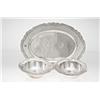 Image 1 : Arts & Crafts Sterling Silver Meat Platter and Two Vegetable Dishes