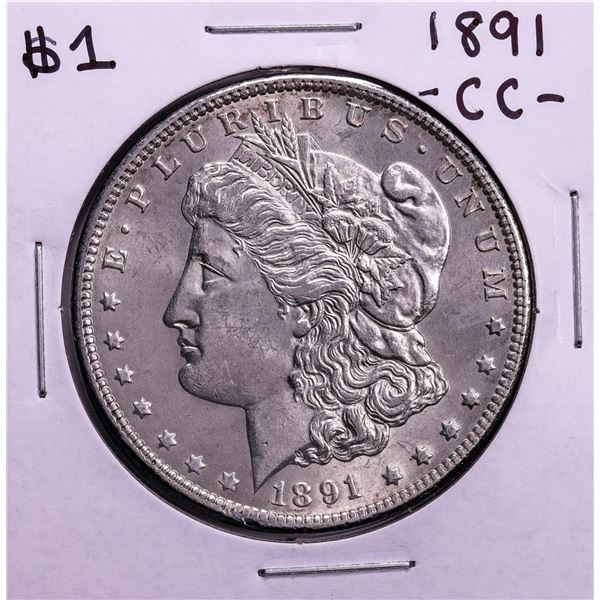 1891-CC $1 Morgan Silver Dollar Coin