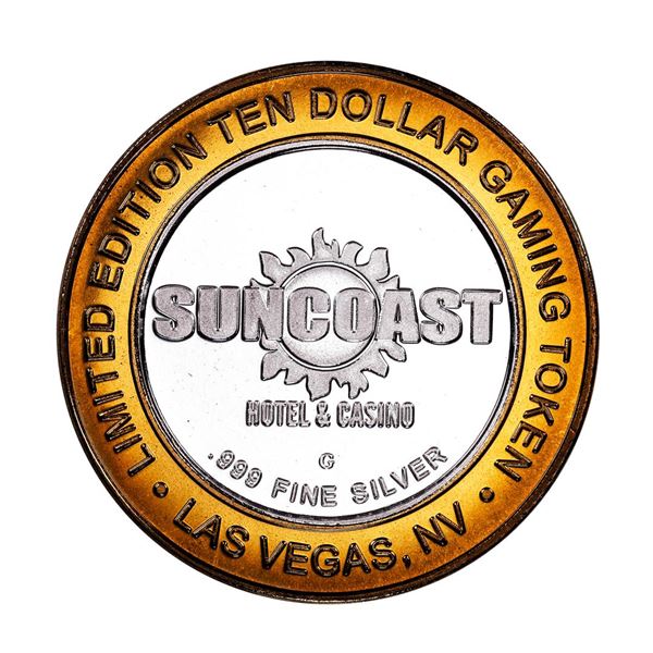 .999 Silver Suncoast Las Vegas, Nevada $10 Casino Limited Edition Gaming Token