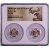 Image 1 : Set of 2021 Type 1 & Type 2 $5 American Gold Eagle Coins NGC MS70