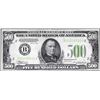 Image 1 : 1934 $500 Federal Reserve Note New York Light Green Seal