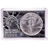 Image 1 : 1991 $1 American Silver Eagle Coin & 2oz Silver Bar Set