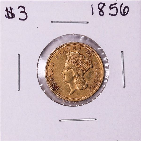 1856 $3 Indian Princess Head Gold Coin