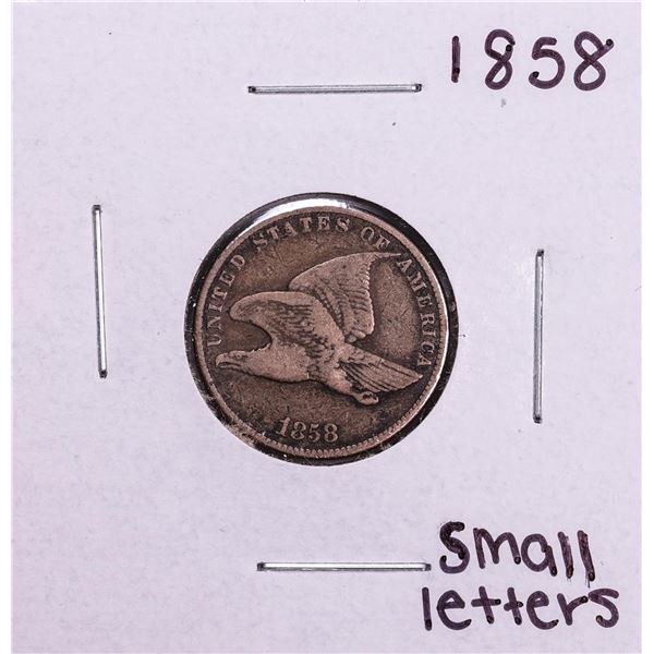 1858 Small Letters Flying Eagle Cent Coin