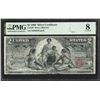 Image 1 : 1896 $2 Educational Silver Certificate Note Fr.248 PMG Very Good 8