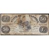 Image 1 : 1861 $50 State of Florida Tallahassee Obsolete Note