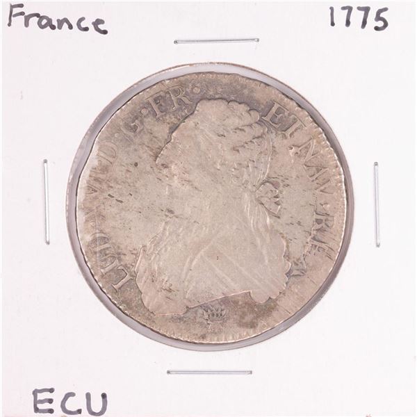 1775 France Louis XVI ECU Silver Coin